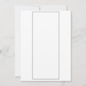 Leisteenblau feest- of trouwmenu kaart (Achterkant)