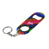 LEITH ~ Doordringende kleur ~ Originele fractal Mini Flessenopener (Voorkant Gekanteld)