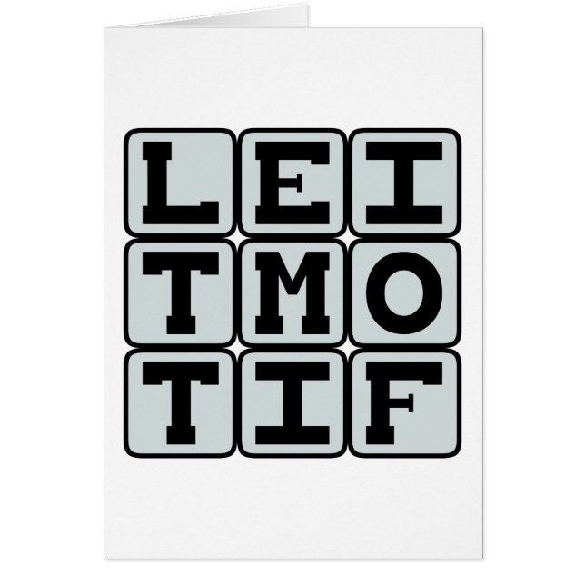 Leitmotif, thème musical récurrent (Devant)