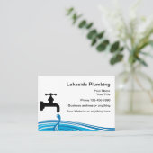 Lekken waterlek visitekaartje (Staand voorkant)