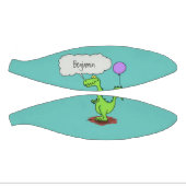Lekkende groene, grappige drakendraak-cartoon basketbal (Panelen)