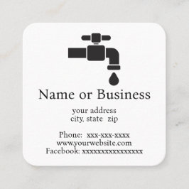 Lekkende kraan vierkante visitekaartje