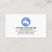 Lekkende Zilveren Pijpleiding Visitekaartje (Achterkant)