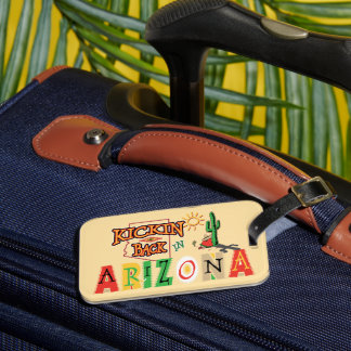 Lekker achterover in Arizona Bagagelabel