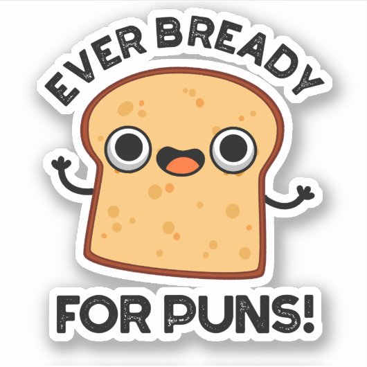Lekker brood voor de puns sticker (Voorkant)