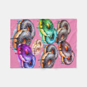 (lekker) donut fleece deken (Voorkant (Horizontaal))