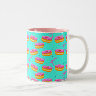 Lekker, Donuts Tweekleurige Koffiemok