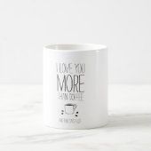 Lekker en grappig.. ik hou meer van je dan koffie koffiemok (Center)