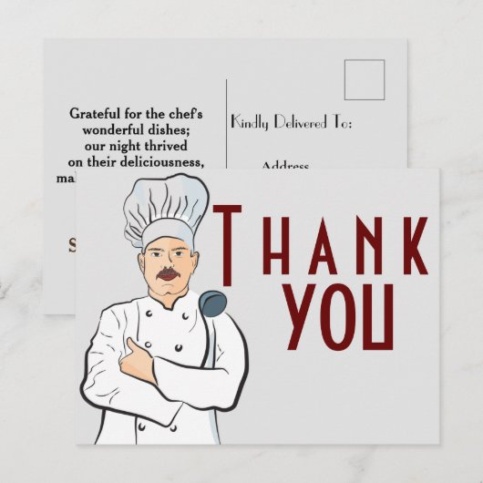 Lekker eten briefkaart (Voorkant / Achterkant)