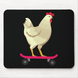 Lekker Grappige Skateboard Kip Dier Cadeau Muismat