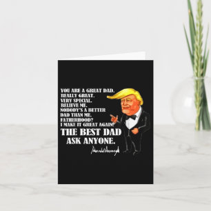 Lekker Grappige Vader Donald Trump Vaderdag Cadeau Kaart