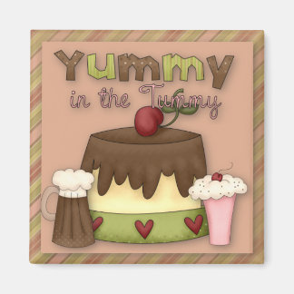 Lekker in de Tummy Sweet Treats Magnet Magneet