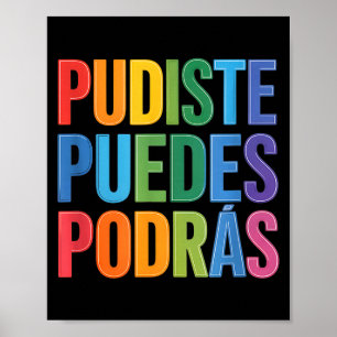 Lekker kon je kunnen zul je kunnen Spaans motivere Poster