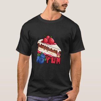 Lekker Lekker Aardbei Bosbes Cake T-shirt