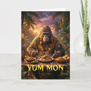 Lekker mon sasquatch Jamaica sticker Kaart