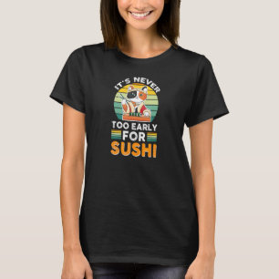 Lekker Rijst Restaurant Vis Kat Hongerig Voor Sush T-shirt