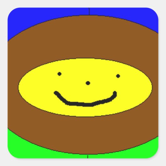 Lekker Vierkante Sticker (Voorkant)