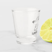 Lekker voor liefde shot glas (Links)