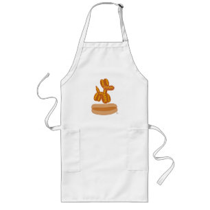 Lekkere Ballon Hotdog Grappige Cartoon Lang Schort