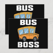 Lekkere Bus Baas School Bus Bestuurder Feestdagenkaart (Voorkant / Achterkant)