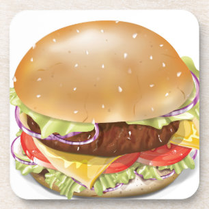 Lekkere Cheeseburger Onderzetter