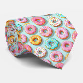 Lekkere cream donuts blauw stropdas (Opgerold)