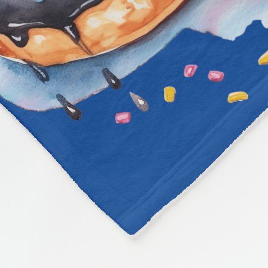 (lekkere) donut fleece deken (Hoek)