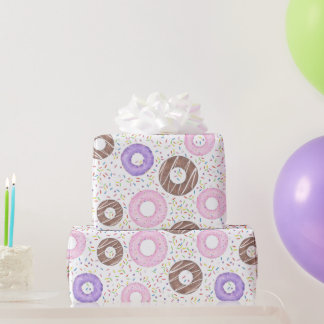 Lekkere Donuts op Witte Inpakpapier