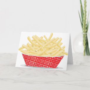 Lekkere Franse friet Retro Fast Food  Kaart