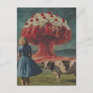 Lekkere Kers Surrealistisch Dessert in de Zuivelwe Briefkaart