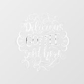 Lekkere koffie te koop raamsticker (Vel)