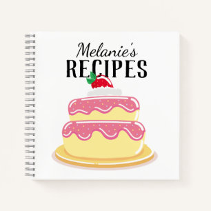 Lekkere laagcake gepersonaliseerd recept notitieboek
