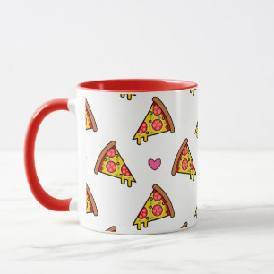 Lekkere Pizza Sneden Patroon Mok