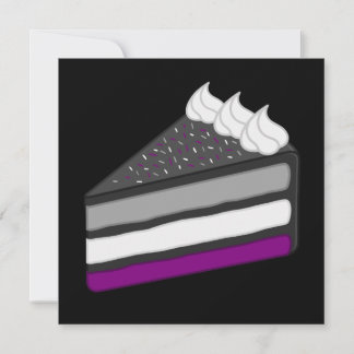 Lekkere plak asexuele cake kaart