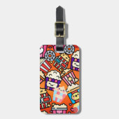  Lekkere Popcorn  Bagagelabel (Voorkant verticaal)