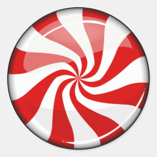 Lekkere ronde pepermunt sticker
