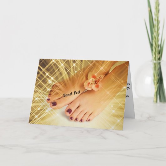 Lekkere voeten kaart (Voorkant)