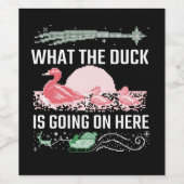 Lekkerst - waar gaat de Duck aan? Wijn Etiket (Enkel label)