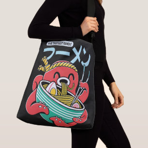 Lekkerste Ramen Octopus – Kawaii Japanse Noedels Crossbody Tas