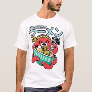 Lekkerste Ramen Octopus – Kawaii Japanse Noedels T-shirt