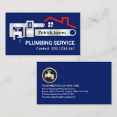 Lekkraan voor moersleutel in leiding visitekaartje (Voorkant / Achterkant)