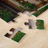 Leland Stanford Mansion. Kerstgroeten Legpuzzel (Zijkant)