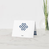 L'élégance chinoise dans la marine Carte de remerc (Dos)