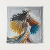 L'élégance en contraste de la tapisserie d'une fem (Devant)