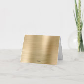 L'Élégant Carte de remerciements de Thanksgiving (Dos)