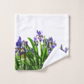 L'ÉLÉGANTE FLEUR D'IRIS (Gant de toilette)