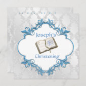 L'ÉLÉGANTE INVITATION DU GARÇON DE BÉBÉ (Devant / Derrière)