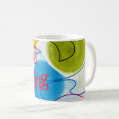 L'Élégante Mug de café bonjour (Devant droit)