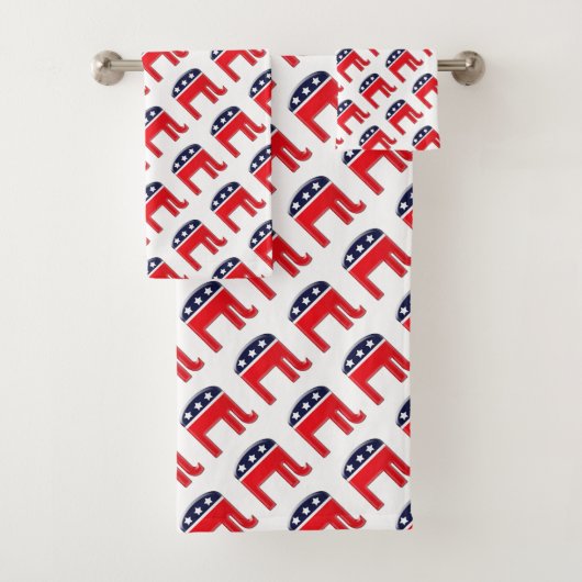L'éléphant étoile raye le symbole du parti républi (En situation)