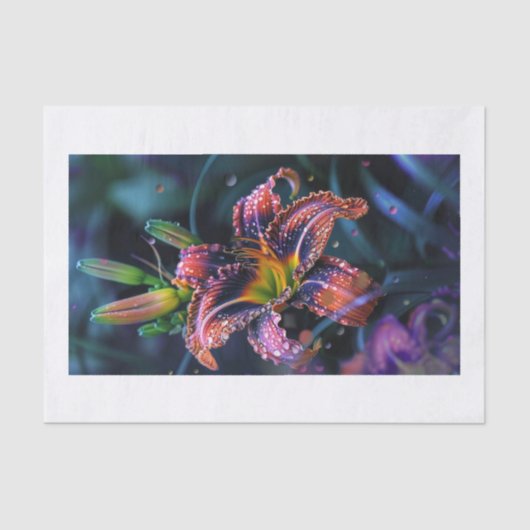 Lelie Bloem1 Tissuepapier (Voorkant)